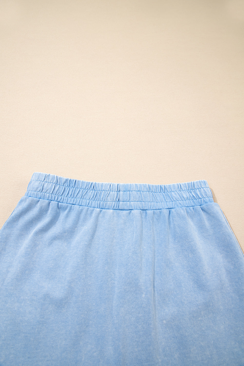 Two Piece Mineral Wash Cotton Loungewear Set