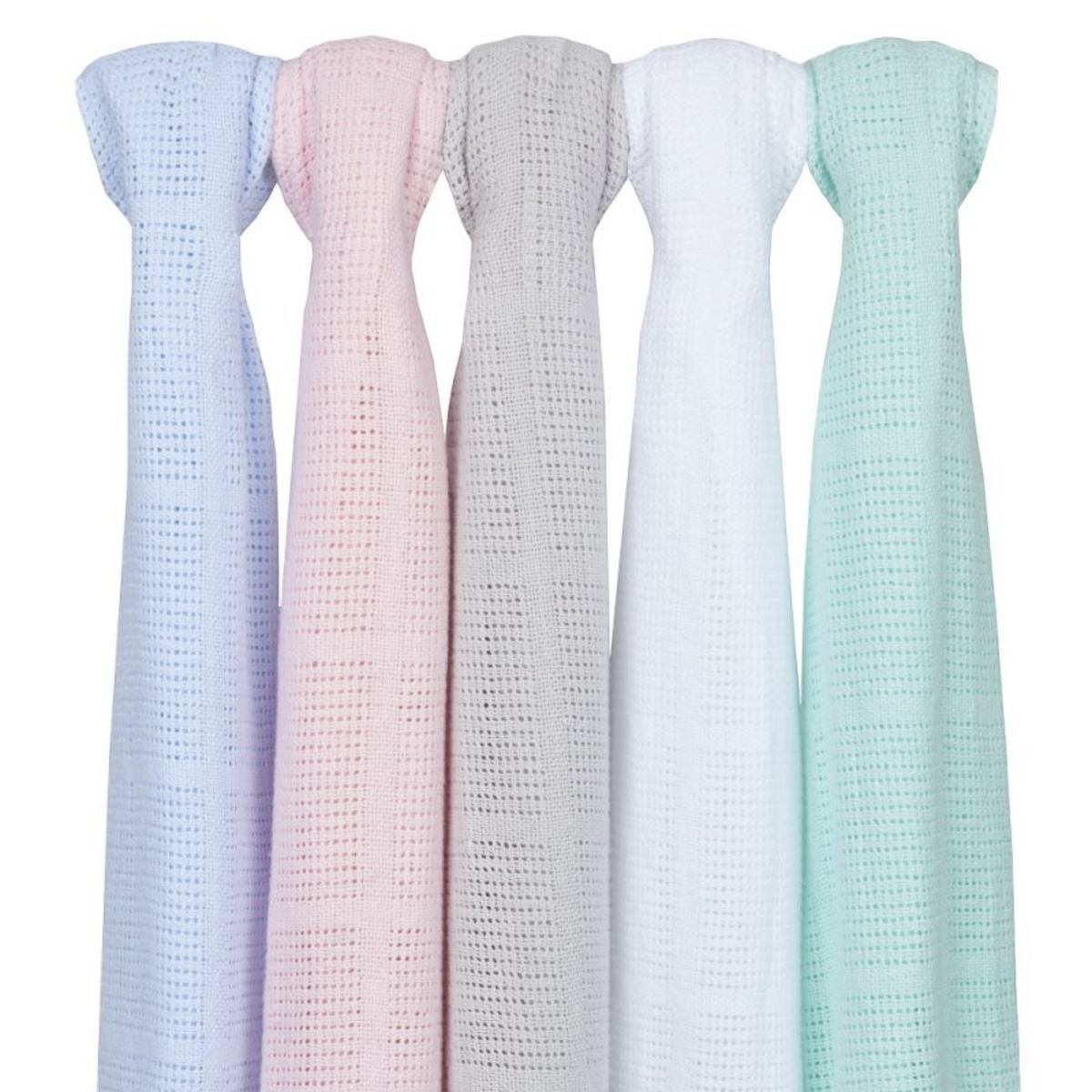 Ultra-Soft Cellular Nursery Blanket - 100% Cotton, Breathable and Versatile