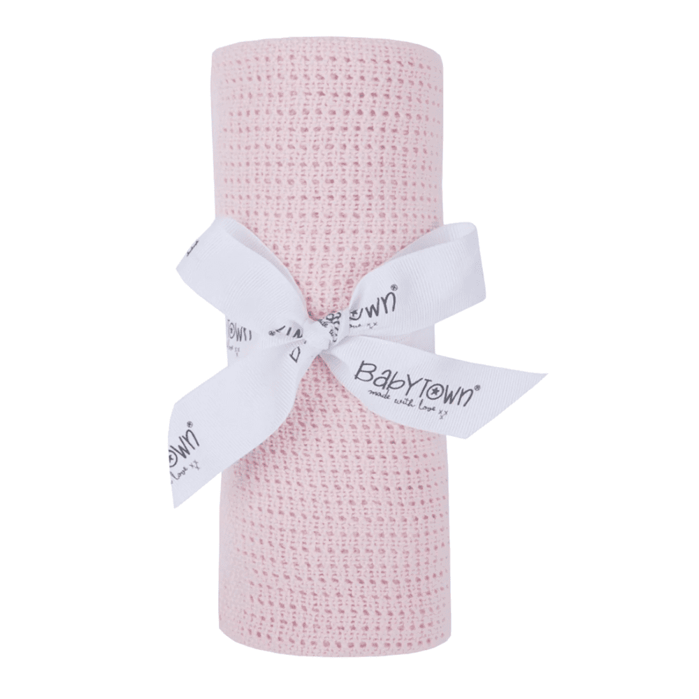 Ultra-Soft Cellular Nursery Blanket - 100% Cotton, Breathable and Versatile