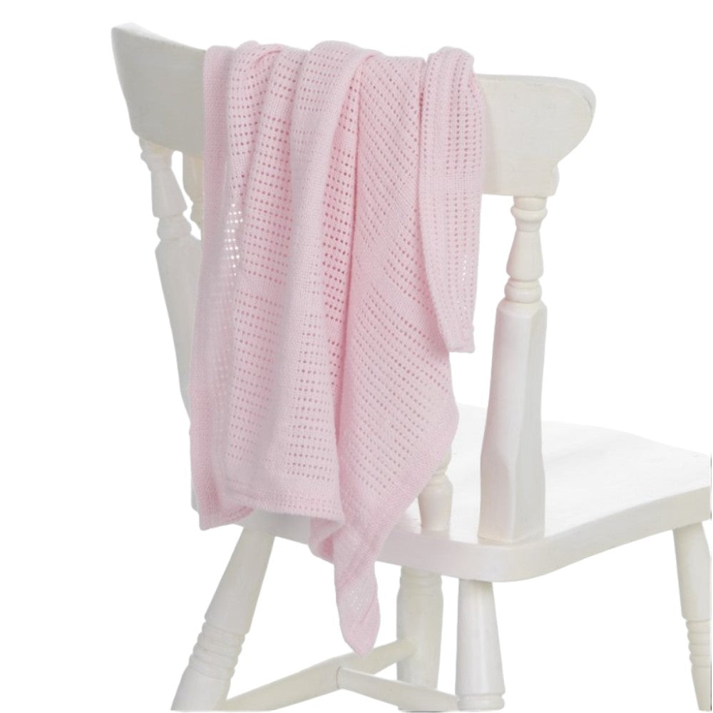 Ultra-Soft Cellular Nursery Blanket - 100% Cotton, Breathable and Versatile