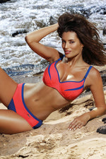 Underwired Sporty Two Piece Bikini Set | Marko Orange