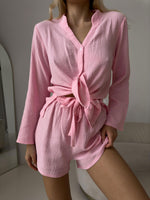 UNDRESS Pink 2 Piece Shorts and Top Loungewear Set