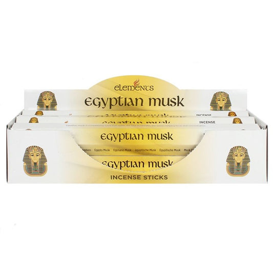Set of 6 Packets of Elements Egyptian Musk Incense Sticks