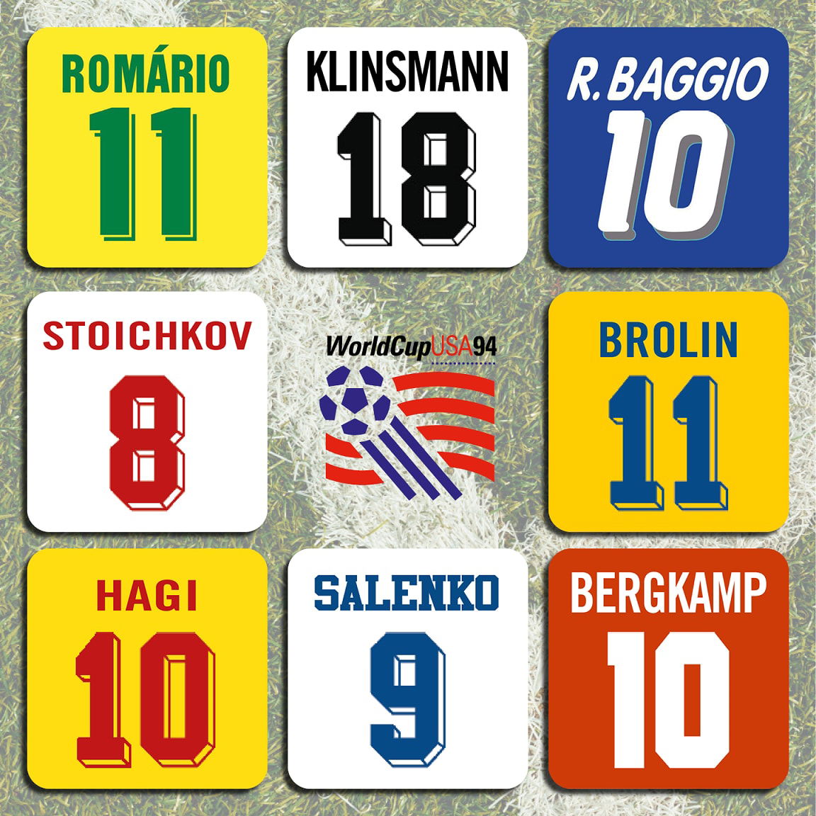 USA 94 Football World Cup Coasters - Set of 8