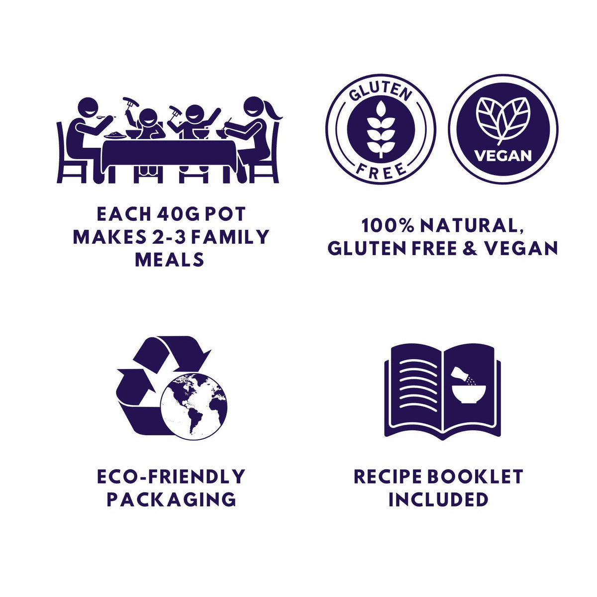 Spice Pots Vegan Curry Kit - 4 Spice Blends and 8 Easy Vegan Curry Recipes