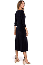 Moe Velour Classic Midi Dress