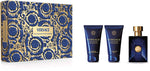 Versace Dylan Blue Pour Homme 50ml EDT + 50ml Aftershave Balm + 50ml Shower Gel for Men Gift Set