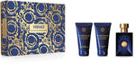 Versace Dylan Blue Pour Homme 50ml EDT + 50ml Aftershave Balm + 50ml Shower Gel for Men Gift Set