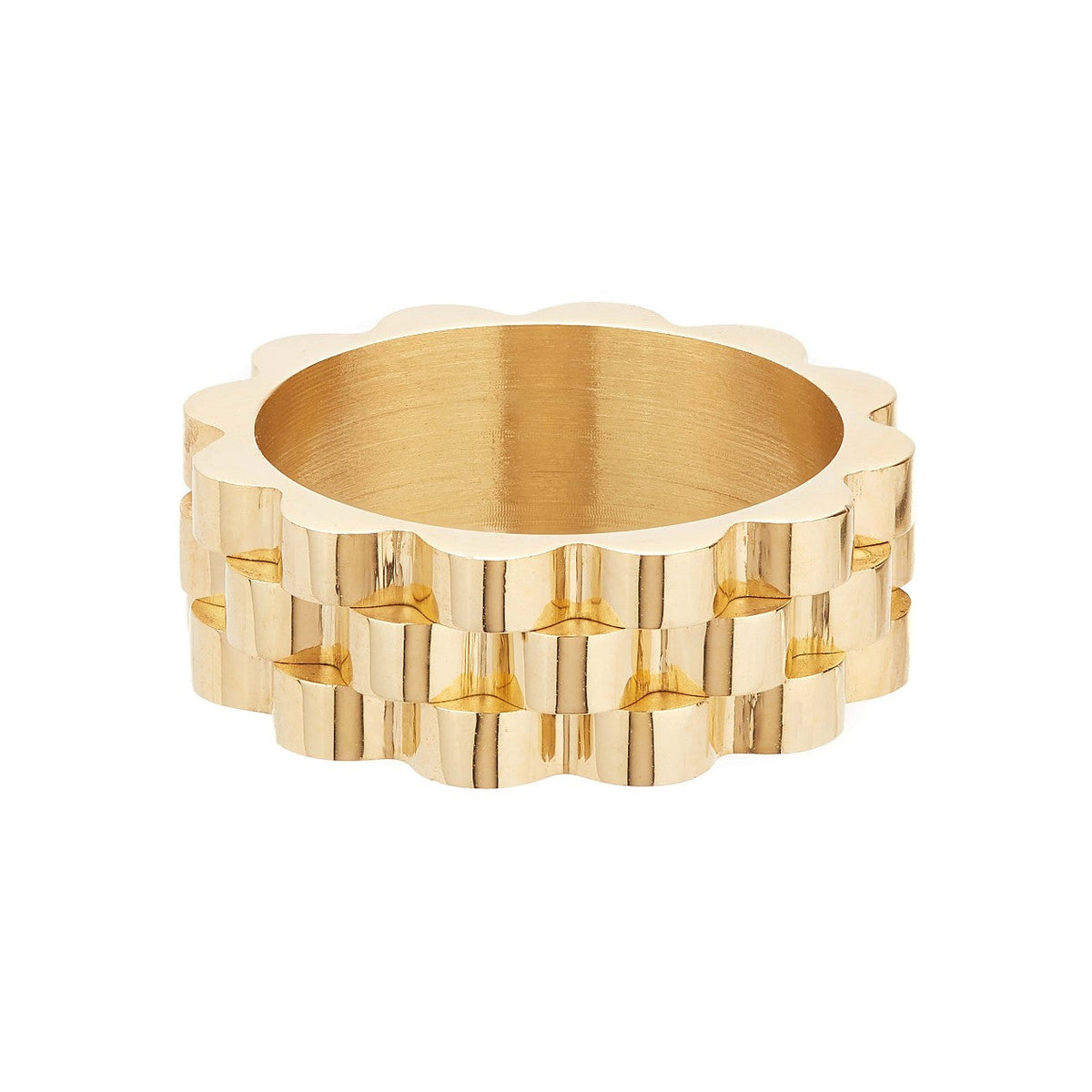 Watch Strap Gold Ring