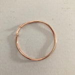 Wavy Hoops Rose Gold Plated Silver