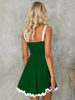 Wavy Strap Short Summer Dress