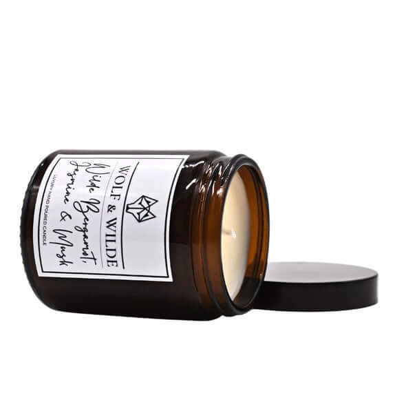 Wolf & Wilde Bergamot, Jasmine & Musk Luxury Aromatherapy Scented Candle
