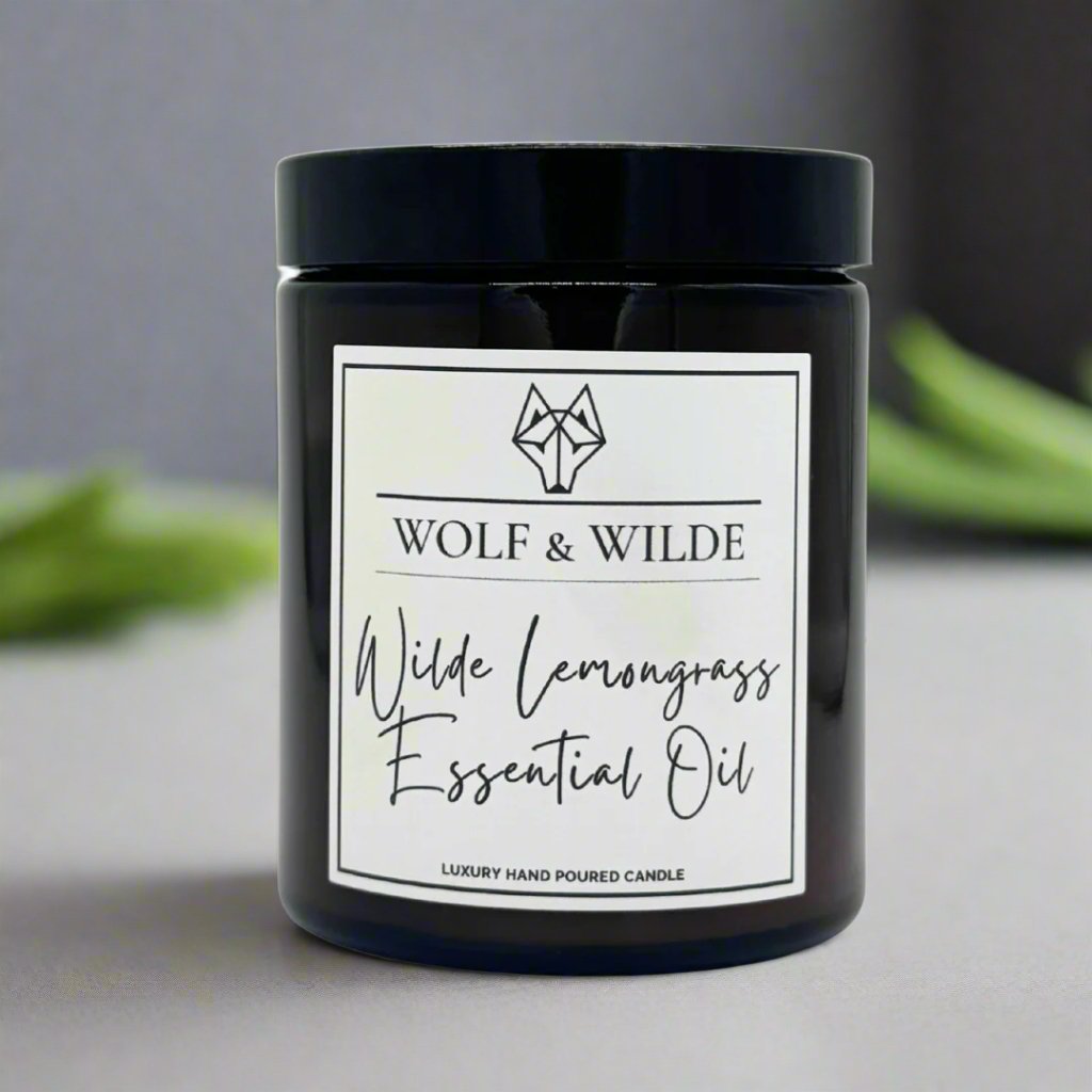 Wolf & Wilde Lemongrass Essential Oil Luxury Aromatherapy Scented Candle