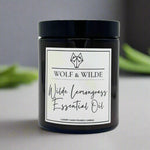 Wolf & Wilde Lemongrass Essential Oil Luxury Aromatherapy Scented Candle