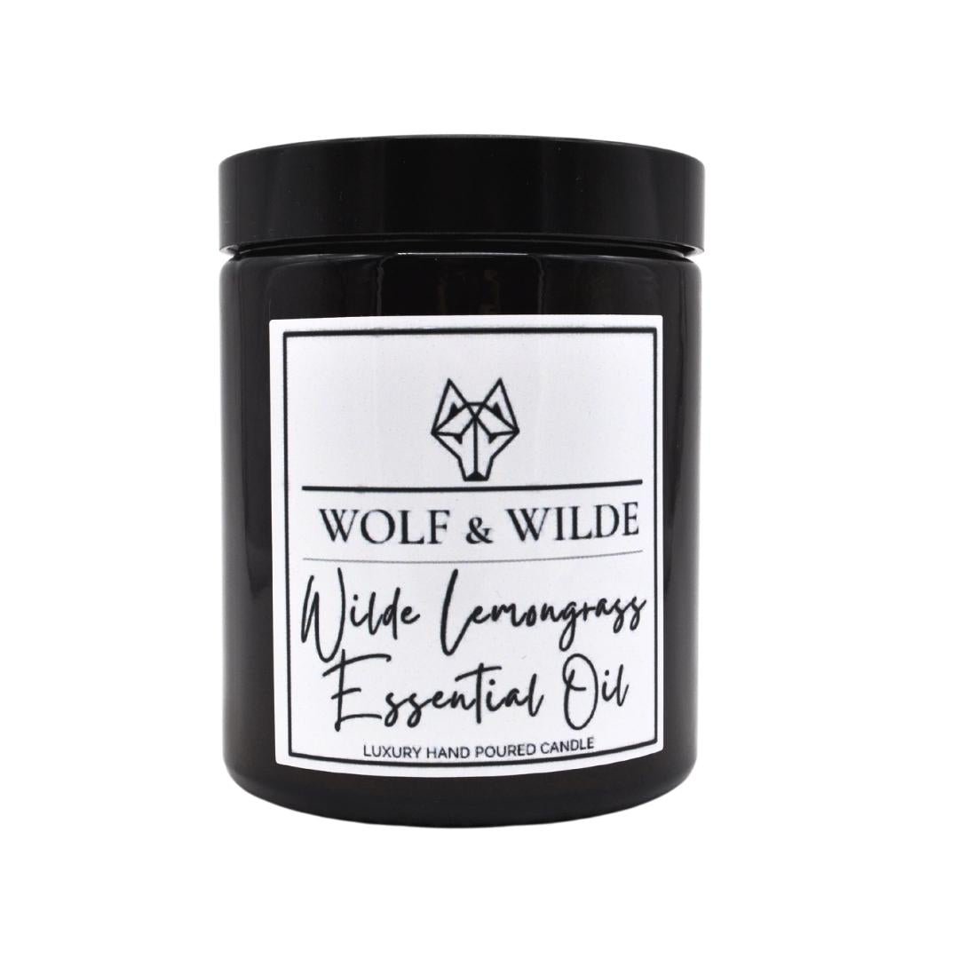 Wolf & Wilde Lemongrass Essential Oil Luxury Aromatherapy Scented Candle Medium