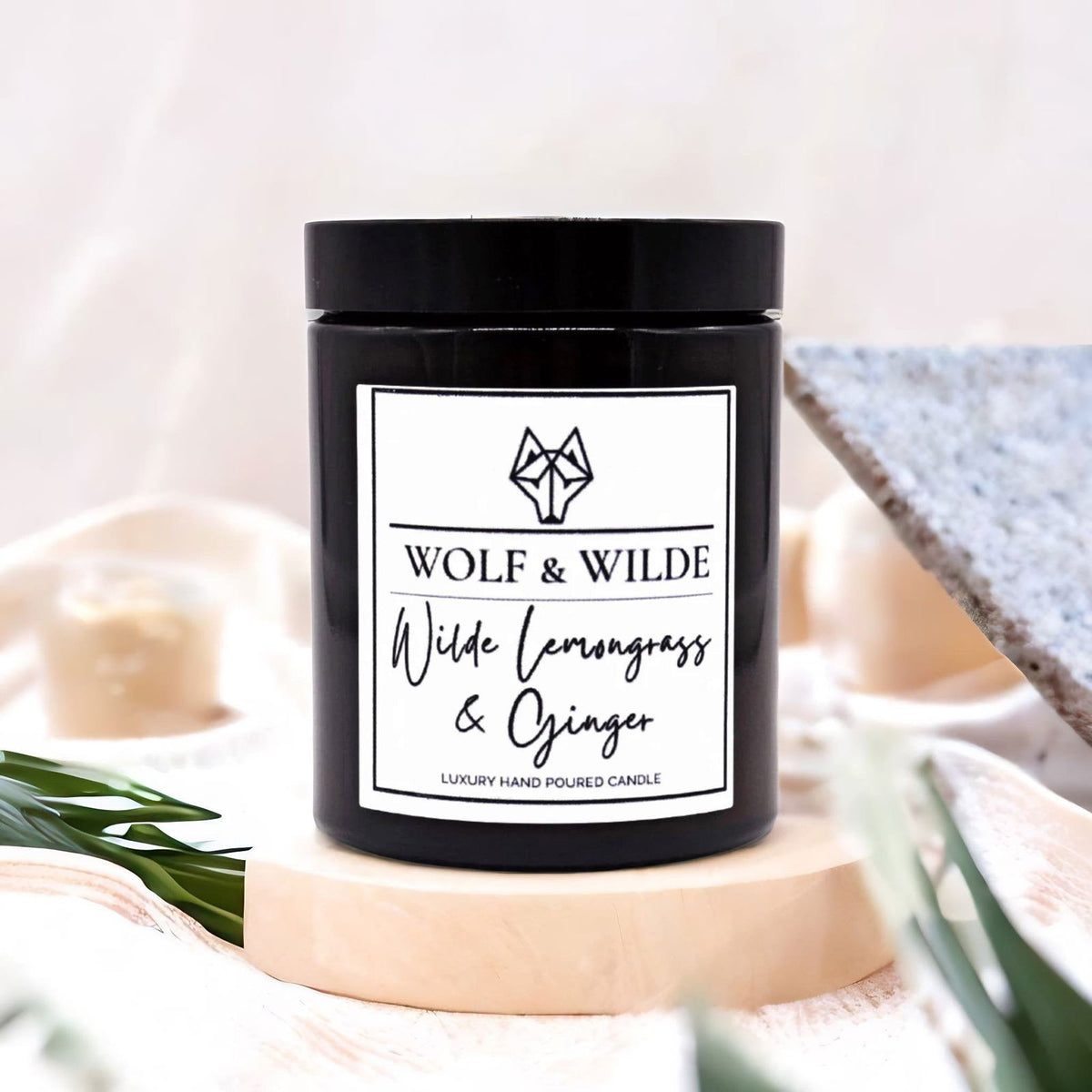 Wolf & Wilde Lemongrass & Ginger Luxury Aromatherapy Scented Candle