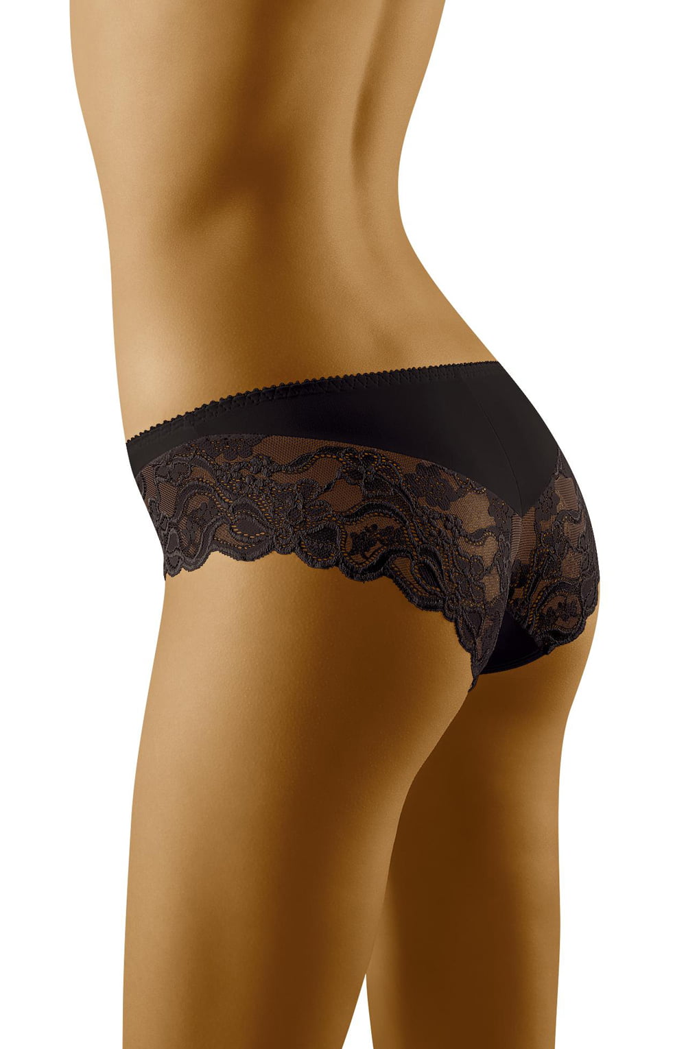 Wolbar Emma Lace Briefs Black