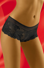 Wolbar Fibi Lace Short Style Briefs Black