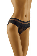 Wolbar Leda Black Soft Lace Briefs