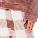 Daisy Dreamer Women's Buffalo Check Fleece Warm Pyjamas Set