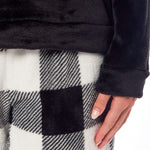 Daisy Dreamer Women's Buffalo Check Fleece Warm Pyjamas Set