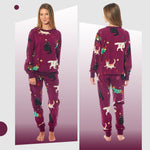 Daisy Dreamer Women's Cats & Dogs Soft Fleece Warm Pyjama Set