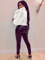 Women's Faux Fur Short Jacket White