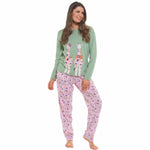 Daisy Dreamer Women's Giraffe Cotton Jersey Long Sleeve Pyjama Set