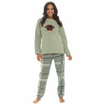 Daisy Dreamer Women's Highland Cow Warm Soft Fleece Pyjama Set Cosy Loungewear HIGHLAND COW