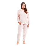 Daisy Dreamer Women's Super Soft Teddy Fleece Cosy Loungewear Set PINK