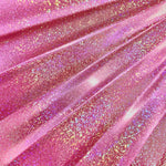 XL Foldable Handheld Fan - Galaxy Range, Orion Holographic Metallic Pink