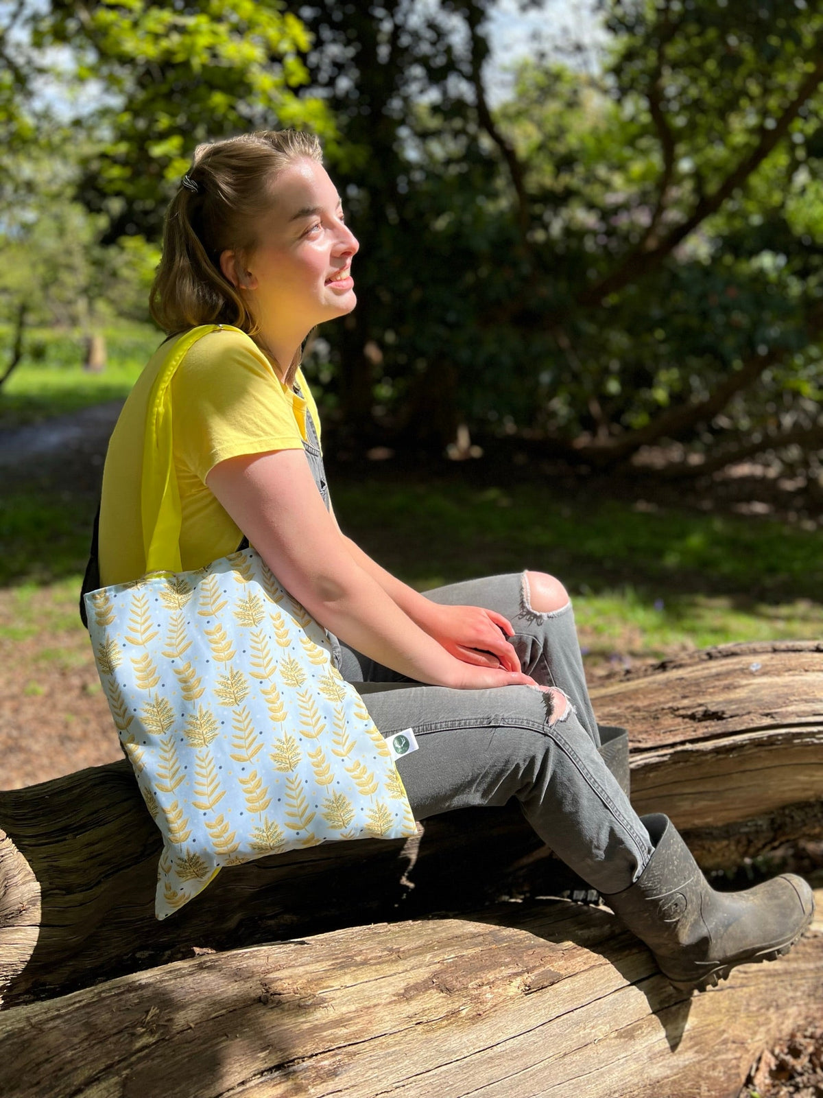 Yellow Foliage Tote Bag