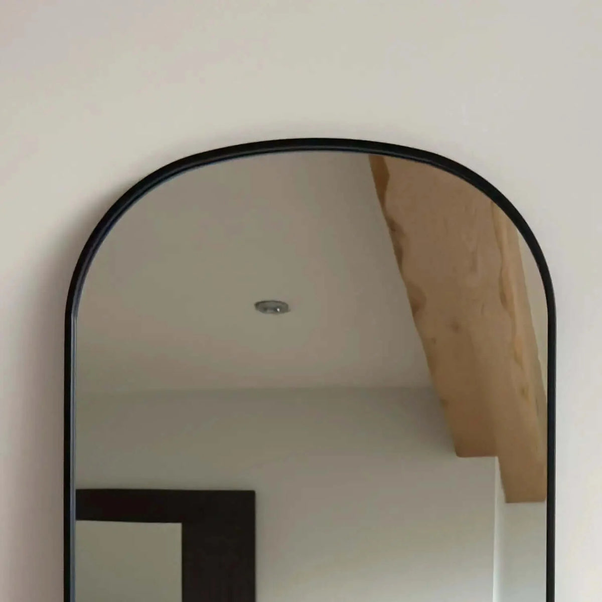 Yōko- Black Metal Gentle Arch Mirror - 150cm x 60cm,