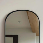 Yōko- Black Metal Gentle Arch Mirror - 150cm x 60cm,