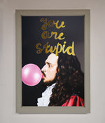 You Are Stupid Foil Print Grey