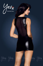 Yesx 2 Piece Dress & Thong Set Black