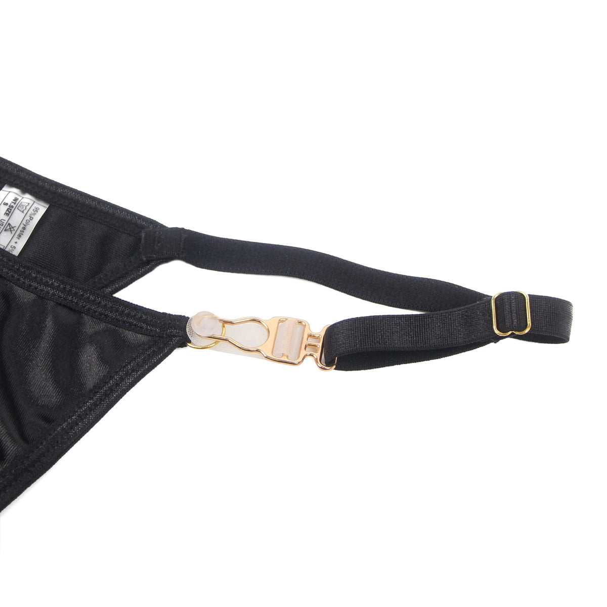 YesX Hollow Cut Halter Bra Lingerie Set Black