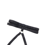 YesX Hollow Cut Halter Bra Lingerie Set Black