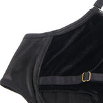 YesX Hollow Cut Halter Bra Lingerie Set Black