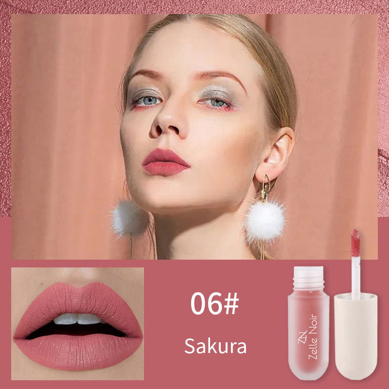 Zelle Noir Scented Matte Liquid Lip Gloss Sakura