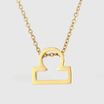 Zodiac Sign Splendour Necklace - Gold/Silver YX36093 Libra