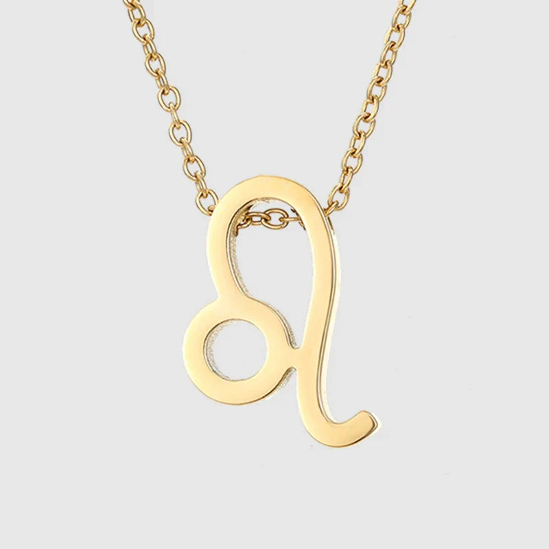 Zodiac Sign Splendour Necklace - Gold/Silver YX36093 Leo