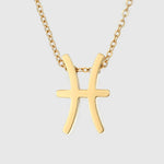 Zodiac Sign Splendour Necklace - Gold/Silver YX36093 Pisces