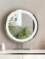 Hamlin Dressing Table With Mirror, Sintered Stone