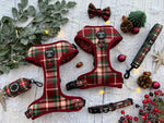 Tartan Me Up - Red & Cream Tartan Design Dog Harness