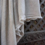 100% Cashmere Blanket | Throw | Honey Gold Fine Herringbone - 125cm x 250cm