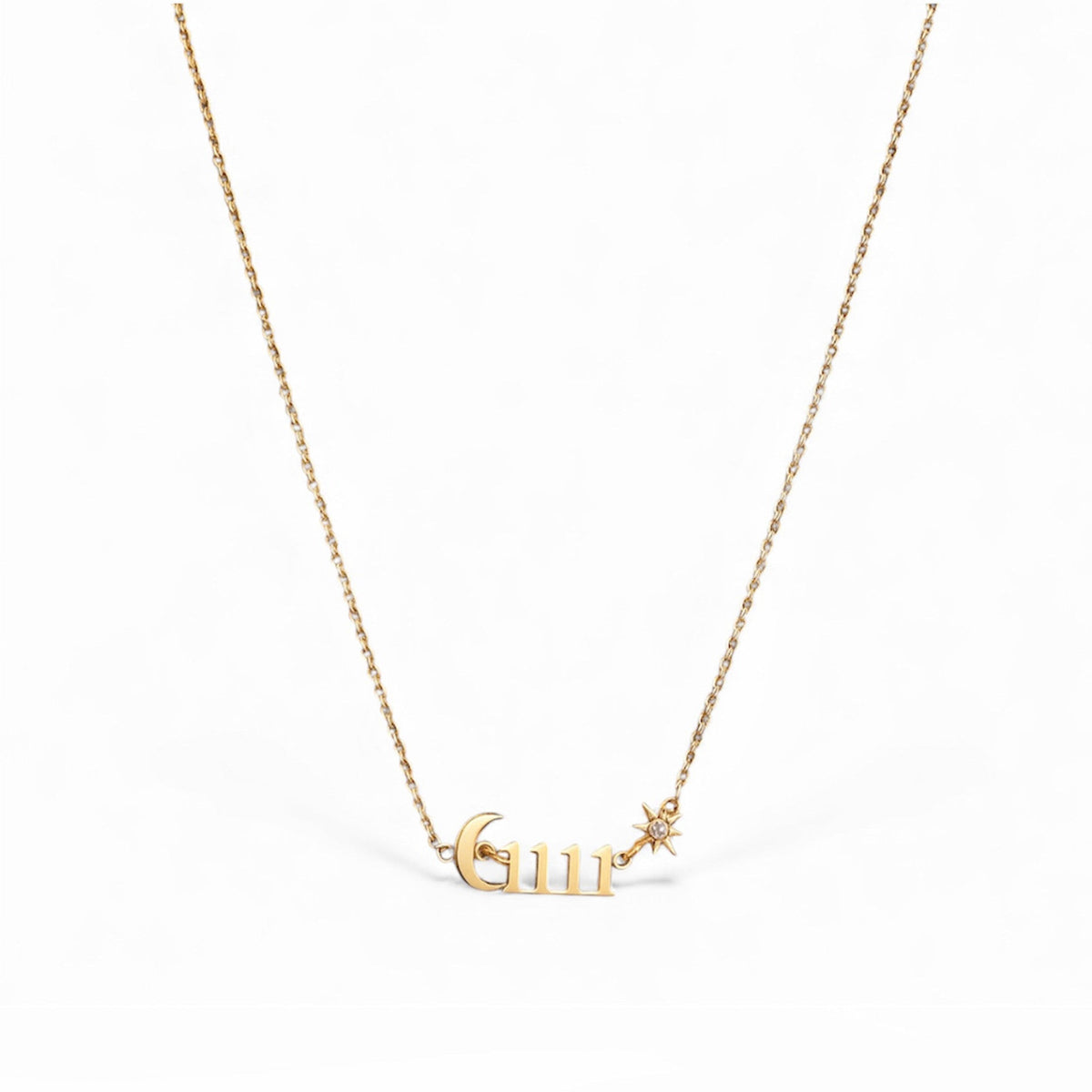 Angel Luxe 18k Gold Plated 1111 Manifest Necklace