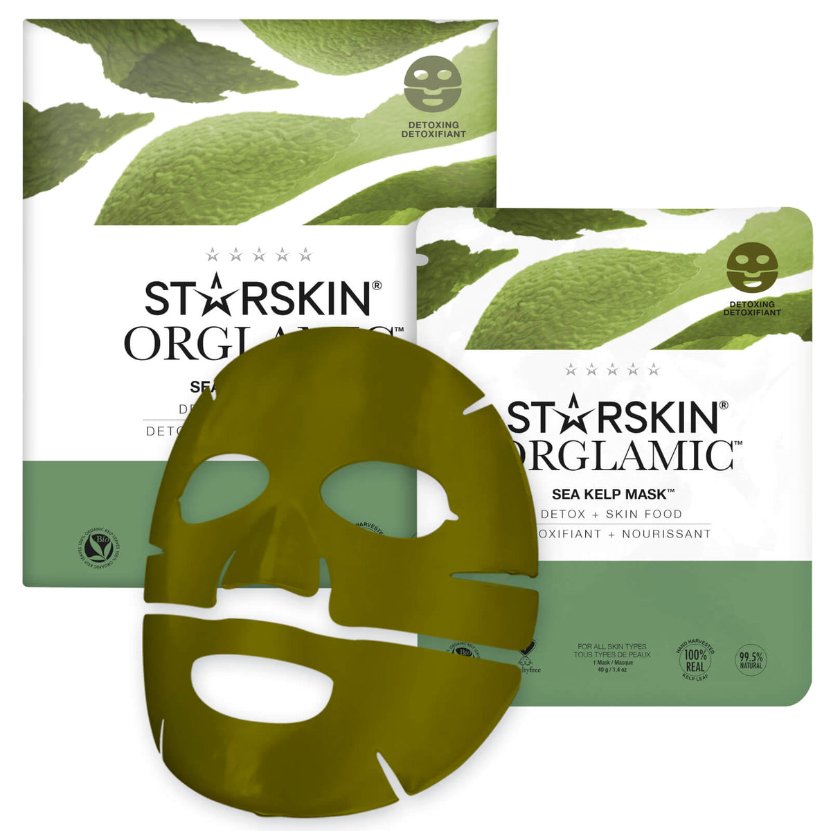 STARSKIN The Master Cleanser™ Orglamic Sea Kelp Face Sheet Mask