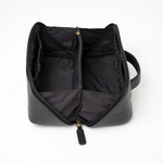 'Freya' Fold-Out Makeup Bag in Black