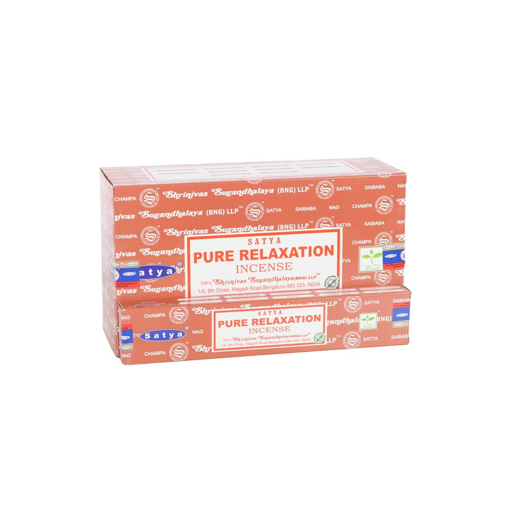 12 Packs of Pure Relaxation Incense Sticks by Satya